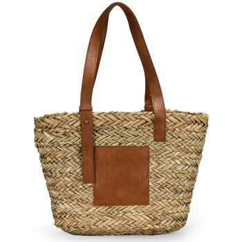 Bosanova Bolso de mano Capazo tostado con cremallera