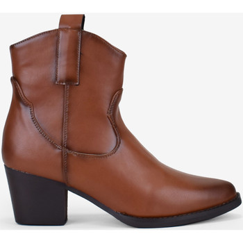Bosanova Botines Botines cuero cowboy con tacón