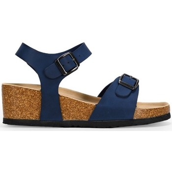 Bosanova Sandalias Sandalias azules con cuña de corcho