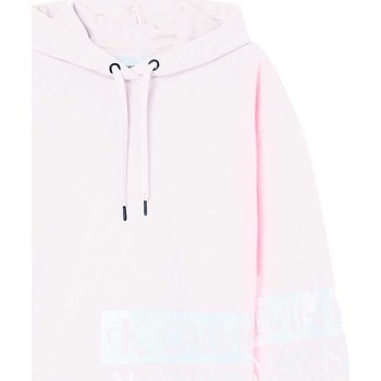 Calvin Klein Jeans Jersey Sudadera Mirrored Logo Rosa pastel
