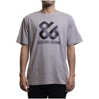 Cultura Urbana Camiseta Gris Logo Pecho