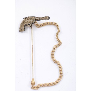 D&G Joyas Men Jewel Gun Brooch