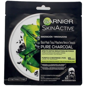 Garnier Mascarillas & exfoliantes PURE CHARCOAL BLACK MASCARILLA TISSU DETOX EFFECT