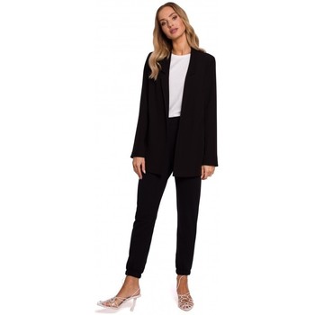 Moe Chaqueta M569 Blazer estilo boyfriend - negro