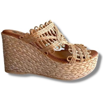 Oh!! Isabella Sandalias Cuña Clavel Marrón