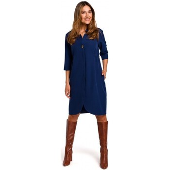 Style Vestido S189 Vestido Blazer - azul marino