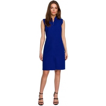 Style Vestido S259 Mono sin mangas con hombros acolchados - beige