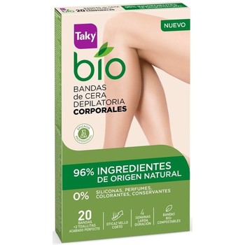 Taky Productos baño BIO NATURAL 0% BANDAS DE CERA CORPORALES DEPILATORIAS 20 UDS