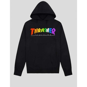 Thrasher Jersey SUDADERA RAINBOW MAG HOOD BLACK
