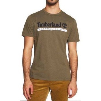 Timberland Camiseta CAMISETA LS ESTAB 1973 BL VERDE OLIVO