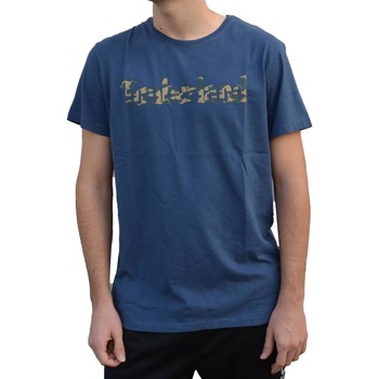 Timberland Camiseta SS CAMO TREE LINEAR BLU