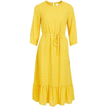 Vila Vestidos VIDOTTIES 3/4 MIDI DRESS/PB
