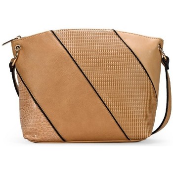 Bosanova Bandolera Bolso bandolera tostado con patchwork