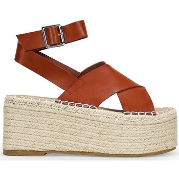 Bosanova Sandalias Sandalias marrones con plataforma de esparto