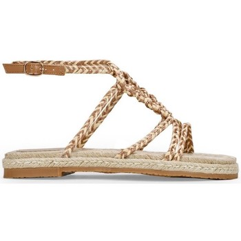 Bosanova Sandalias Sandalias marrones planas con esparto