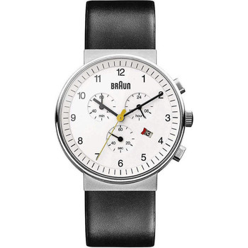 Braun Reloj analógico BN0035WHBKG, Quartz, 40mm, 5ATM