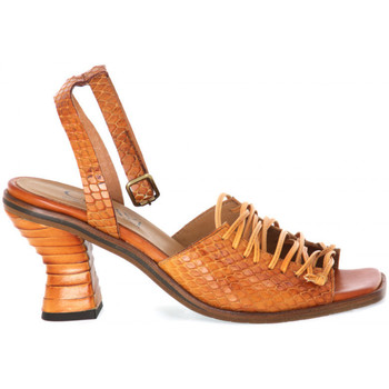 Chiayi Sandalias SANDALIAS MUJER PIEL VIBORA MOSTAZA