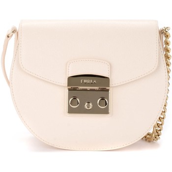 Furla Bandolera Bolso con bandolera Metropolis Mini de piel color marfil
