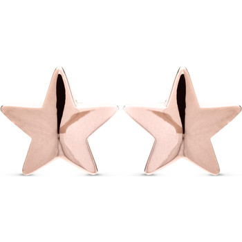 Luxenter Pendientes Pendientes Andmes Con Baño Oro Rosa De 18 Quilates