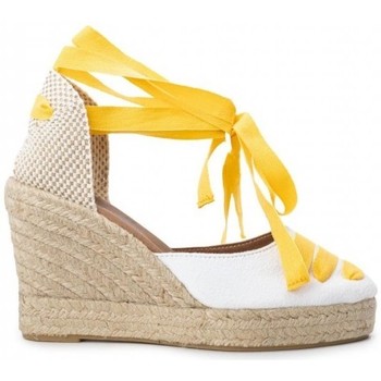 Pera Limonera Alpargatas Alpargatas Cuña Blancas Cintas Amarillas