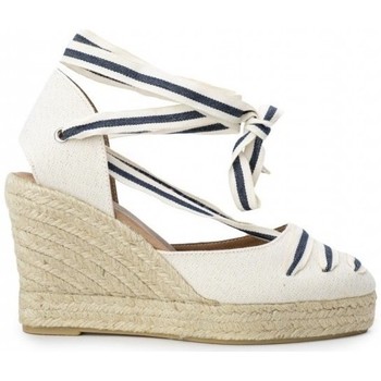 Pera Limonera Alpargatas Alpargatas Cuña Cintas Rayas Beige