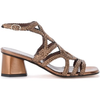 Pon´s Quintana Sandalias Sandalia Bayona de piel entrelazada color bronce