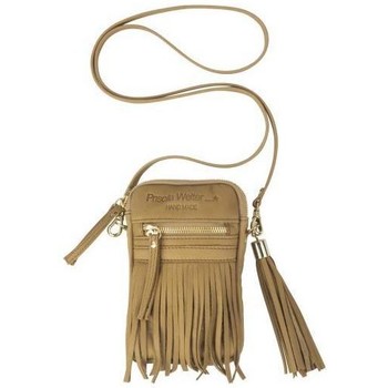 Priscila Welter Bolso de mano Smartphone Bag Zipper Flecos Nuez