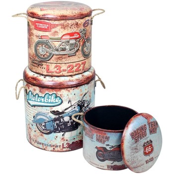 Signes Grimalt Baúles, cajas de almacenamiento Set 3 Baúles Taburete Moto