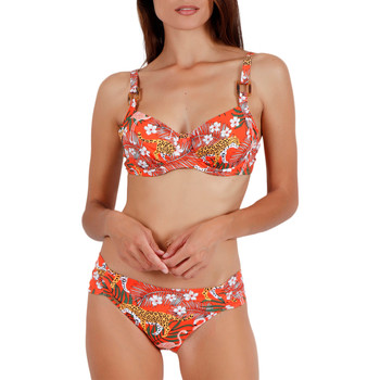 Admas Bikini Conjunto de bikini 2 piezas con aros Jungle Fever naranja