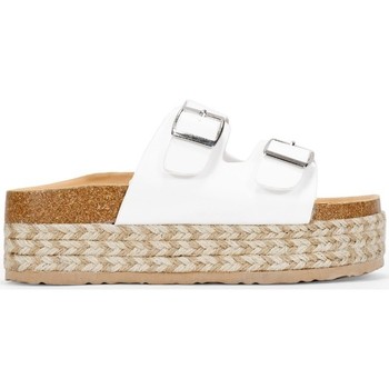 Bosanova Sandalias Sandalias blancas con plataforma de esparto