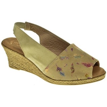 Duendy Sandalias SANDALIA CUÑA BEIGE