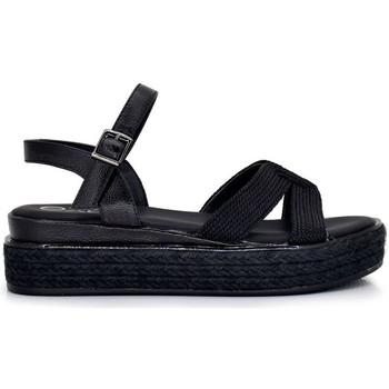 Exé Shoes Sandalias SANDALIA BLACK CON SUELA DE ESPARTO 2057-EX2