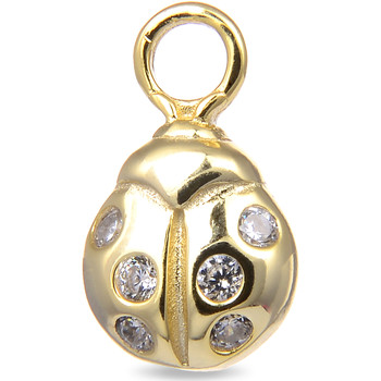 Luxenter Colgantes Colgante Mariquita Con Baño De Oro Amarillo De 18 Quilates