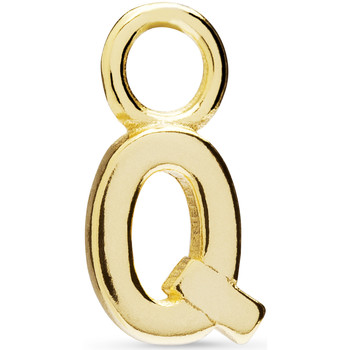 Luxenter Colgantes Colgante Q Con Baño De Oro Amarillo De 18 Quilates