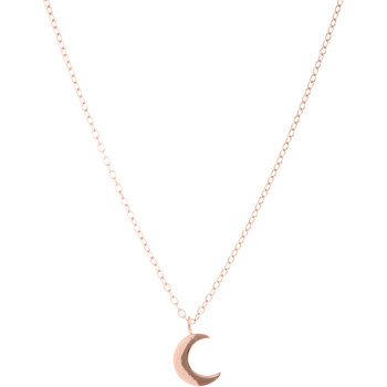 Luxenter Collar Collar Crescent Con Baño Oro Rosa De 18 Quilates