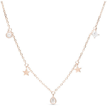 Luxenter Collar Collar Estrella Con Baño Oro Rosa De 18 Quilates
