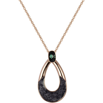 Luxenter Collar Collar Pinus Con Baño Oro Rosa De 18 Quilates