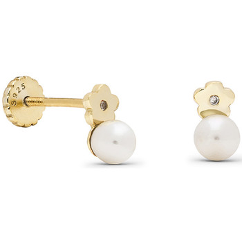 Luxenter Pendientes Kids And Baby Zuga Con Baño De Oro Amarillo De 18 Quilates