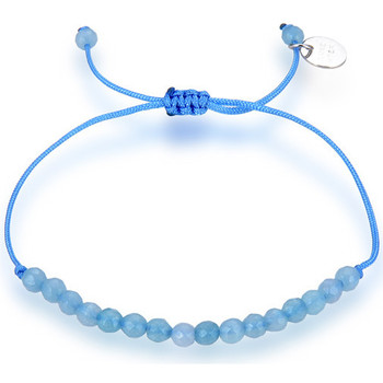 Luxenter Pulseras Pulsera Aquisa De Plata De Ley 925