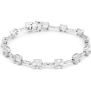 Luxenter Pulseras Pulsera Sereba De Plata De Ley 925