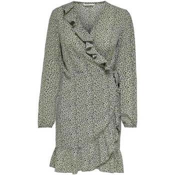 Only Vestido ONLCARLY L/S WRAP SHORT DRESS NOOS WVN