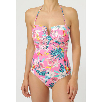 Admas Bañador Traje de baño 1 pieza sin tirantes Capri rosa