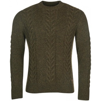 Barbour Jersey Essential Cable Knit Olive