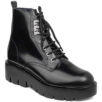 CallagHan Botines BOTIN CORDONES PIEL NEGRO