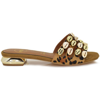 Exé Shoes Sandalias SANDALIA PLANA LEOPARDO CONCHAS HY-202230E