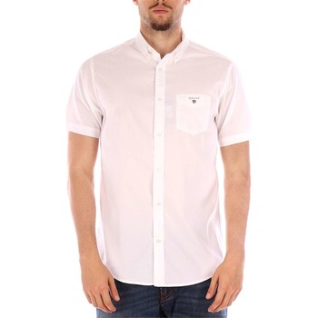 Gant Camisa manga corta 3016131 camisas hombre blanco