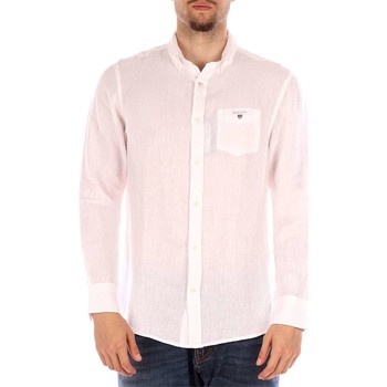 Gant Camisa manga larga 3040620 camisas hombre blanco