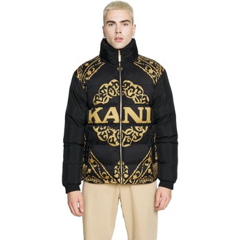 Karl Kani Abrigo de plumas CAZADORA NEGRA RETRO REVERSIBLE PUFFER JACKET