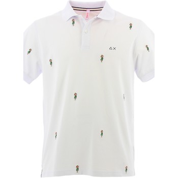 Sun68 Polo POLO RICAMATA polo hombre Blanco