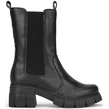 Bosanova Botas Botas piel negra suela track